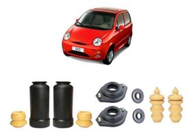 Kit Coxim Dianteiro + Batente Traseiro Chery Qq 2011/2015