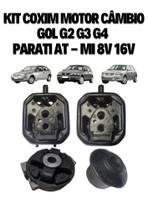 Kit coxim motor câmbio gol g g3 g4 parati AT MI 8V 16V Kit coxim motor câmbio gol g g3 g4 parati AT MI 8V 16V
