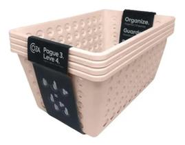 Kit Coza Cesta Organizadora, 28.8 x 19.1 x 12.3 cm Leve 4 Pague 3