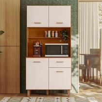 Kit Cozinha 04 Portas 01 Gaveta New Izis Poliman Móveis