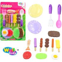 Kit Cozinha 14 peças de Churrasco Espeto Pratinho Talher - WellMix