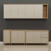 Kit Cozinha 240cm Completo 6 Peças Linha Espaço Máximo