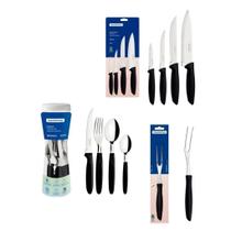 Kit cozinha 29 peças preto tramontina dia das mães