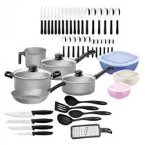 Kit Cozinha 47pcs Cinza Rev Antiaderente Tramontina - Tramontina Teflon
