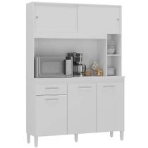 Kit cozinha 5 pts - ceara mdp - branco brilho