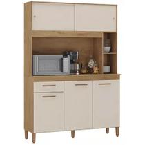 Kit cozinha 5 pts - ceara mdp canelato rust - natura off wh