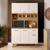 Kit Cozinha 6 Portas 1 Gaveta Livia - Poliman Móveis