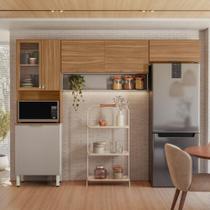 Kit Cozinha 6 Portas Caio Amendola Touch Nude Prime TX