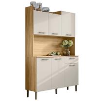 Kit Cozinha 6p 2g 122 Cm Genova Freijo Soft Ktp Freijo Soft