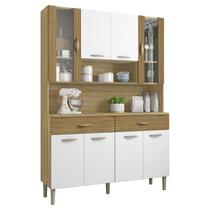 Kit Cozinha 8P 2G 122 cm Golden Freijo Supremo Cp Ripado Freijo KTP