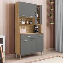 Kit Cozinha Ambiente Golden 6 Portas Freijó Gris - Kits Paraná Kit Cozinha Ambiente Golden 6 Portas Freijó Gris - Kits Paraná