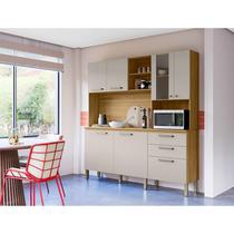 Kit Cozinha Ambiente Mega com Tampo Freijó Soft - Kits Paraná