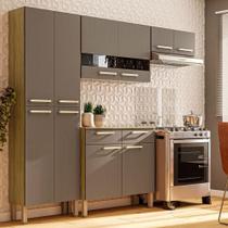 Kit Cozinha Ambiente Nala 4 Peças Freijó Gris - Kits Paraná