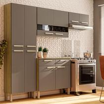 Kit Cozinha Ambiente Nala 4 Peças Freijó Gris - Kits Paraná