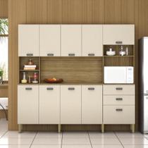 Kit Cozinha Armários e Portas Intense Freijó Vanilla Kit Cozinha Armários e Portas Intense Freijó Vanilla