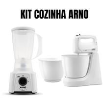 Kit Cozinha Arno Liquidificador+Batedeira 2 Tigelas 127V BC Kit Cozinha Arno Liquidificador+Batedeira 2 Tigelas 127V BC