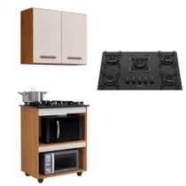 Kit Cozinha Balcão Armário Turim e Cooktop 5 Bocas Itatiaia Kit Cozinha Balcão Armário Turim e Cooktop 5 Bocas Itatiaia