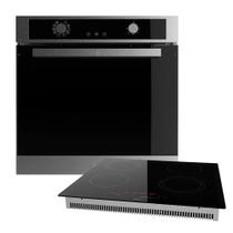 Kit Cozinha Black Cooktop Touch 4 Bocas e Forno de Embutir 74L