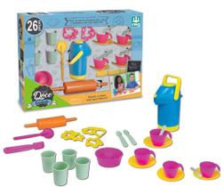 Kit Cozinha Brinquedo Infantil Doce Lanchinho Com Xícaras Formas E Acessórios 26 Peças - NIG TOYS
