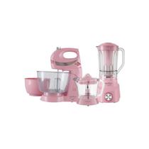 Kit Cozinha Britânia Btk51R 3 En 1 Liquidificador Espremedor Batedeira 220V Rosa - Britania