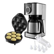 Kit Cozinha Britânia Cafeteira Concept Inox BCF39I & Cupcake Maker 3