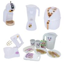 Kit Cozinha Cafeteira Menina Batedeira Jantar Air Fryer 16pç