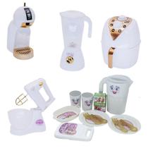 Kit Cozinha Cafeteira Menina Batedeira Jantar Air Fryer 16Pç