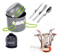 Kit Cozinha Camping Pesca Trekking Fogareiro Talher Panela Kit Cozinha Camping Pesca Trekking Fogareiro Talher Panela