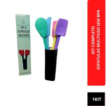 Kit Cozinha Colheres Silicone Para Panela Anti Aderente