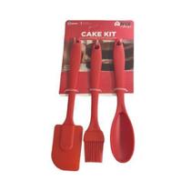 Kit Cozinha Com 3 Peças Culinaria De Silicone Colher Pincel - NIX HOUSE
