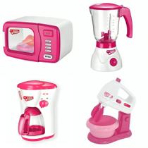 kit Cozinha com 4 Eletrodomésticos Infantil DMT6671 DmToys