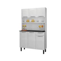 Kit Cozinha Compacta 105 em Aço 6 Portas 1 Gaveta Rose Itatiaia