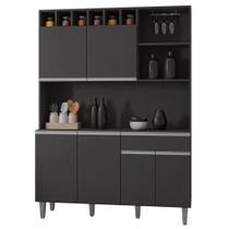 Kit Cozinha Compacta 130cm Com 6 Portas 1 Gaveta Alice - AJL Móveis