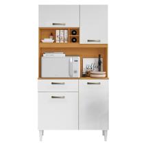 Kit Cozinha Compacta 4 Portas Malva Roma 91 Cm Cinamomo Branco Armoveis Kit Cozinha Compacta 4 Portas Malva Roma 91 Cm Cinamomo Branco Armoveis