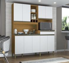 Kit Cozinha Compacta 9 Portas 1 Gaveta 100% MDF Merlot Perfil