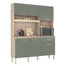 Kit Cozinha Compacta álamo Avena Touch Menta Demóbile