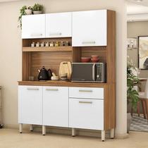 Kit Cozinha Compacta Ambiente Álamo Amêndola Touch Branco Demóbile Kit Cozinha Compacta Ambiente Álamo Amêndola Touch Branco Demóbile