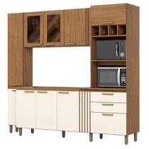Kit Cozinha Compacta Bc01127 10 Portas Nature Off White Briz Kit Cozinha Compacta Bc01127 10 Portas Nature Off White Briz