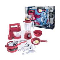 Kit Cozinha Completa Infantil Liquidificador Batedeira Acessórios Kit Cozinha Completa Infantil Liquidificador Batedeira Acessórios