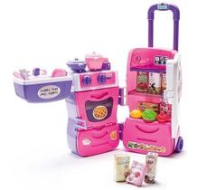 Kit Cozinha Completa Mobility Chef Maleta Geladeira Fogão