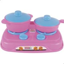 Kit Cozinha Cooktop + 2 Panela Kids Brinquedo Infantil Zucatoys