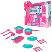 Kit Cozinha De Brinquedo Faz De Conta Infantil Doce Cozinha Panelas E Acessórios Kit Cozinha De Brinquedo Faz De Conta Infantil Doce Cozinha Panelas E Acessórios