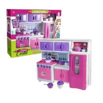 Kit Cozinha De Brinquedo Infantil Completo Rosa