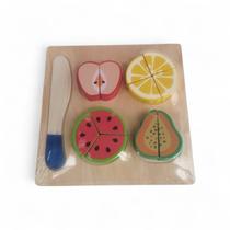 Kit Cozinha de Madeira Frutas e Legumes para Cortar Brinquedo Educativo Kit Cozinha de Madeira Frutas e Legumes para Cortar Brinquedo Educativo