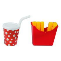 KIT Cozinha de Plástico 02 Peças Fast Food - Tudo em Caixa