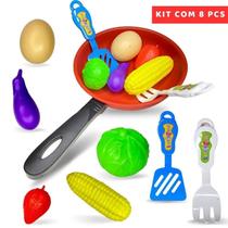 Kit Cozinha de Plastico 08 Peças Frigideira Color Frigideira Panela De Brinquedo Comidinha Cozinha Infantil - PANAMI Kit Cozinha de Plastico 08 Peças Frigideira Color Frigideira Panela De Brinquedo Comidinha Cozinha Infantil - PANAMI