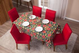 Kit Cozinha Decorada Natal Toalha + 10 Capas de Cadeira Festas Fim de Ano Kit Cozinha Decorada Natal Toalha + 10 Capas de Cadeira Festas Fim de Ano