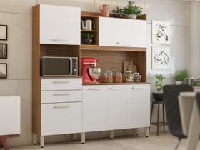 Kit Cozinha Demóbile Select com 06 Portas e 02 Gavetas Amendola e Branco 96211/153