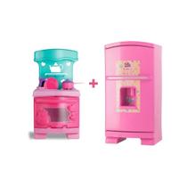 Kit cozinha e geladeira infantil com acessórios cardoso toys