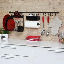 Kit Cozinha Escorredor De Louça Suspenso Porta Temperos Kit Cozinha Escorredor De Louça Suspenso Porta Temperos